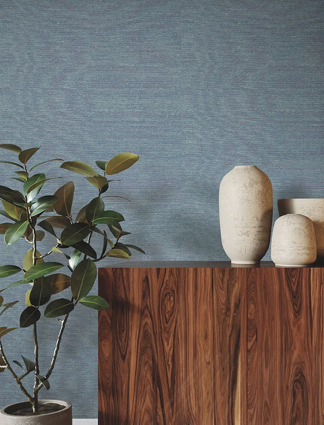 Ronald Redding Linen Levels wallpaper, color Twilight, SKU YGL7006