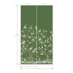 Ronald Redding Lingering Garden - Green Wallpaper | Buy Online Ronald Redding Lingering Garden wallpaper, color Green, SKU MU0316M