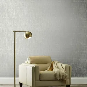 Ronald Redding Liquid Metal wallpaper, color Silver, SKU KT2133