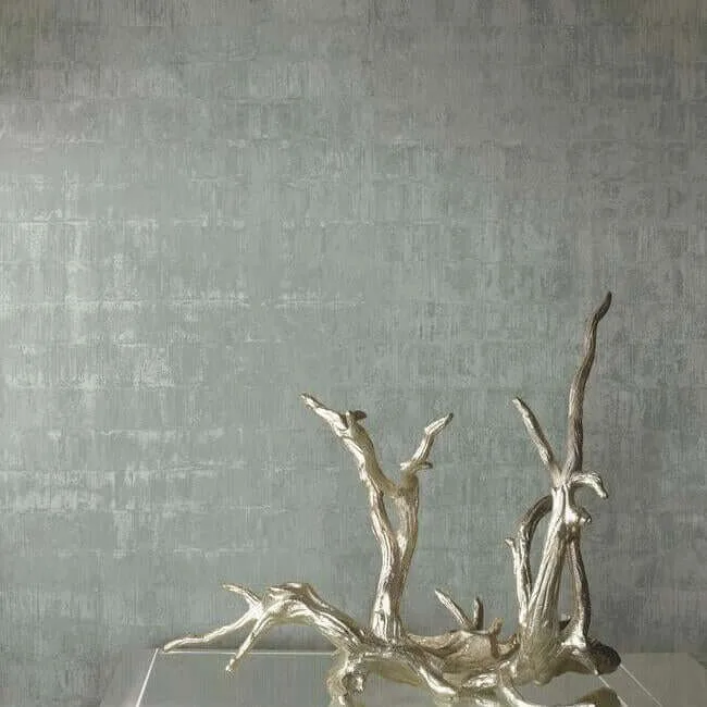 Ronald Redding Liquid Metal - Silver Wallpaper | Buy Online Ronald Redding Liquid Metal wallpaper, color Silver, SKU KT2133