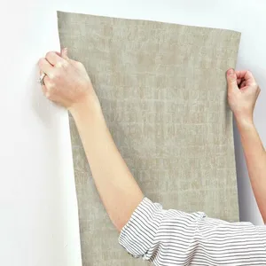 Ronald Redding Liquid Metal wallpaper, color Taupe, SKU KT2132
