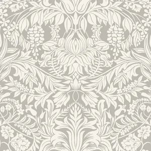 Ronald Redding Lockwood Damask wallpaper, color Grey, SKU AC9195