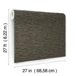 Ronald Redding Lotus Weave - Charcoal Wallpaper | Buy Online Ronald Redding Lotus Weave wallpaper, color Charcoal, SKU ZA8041