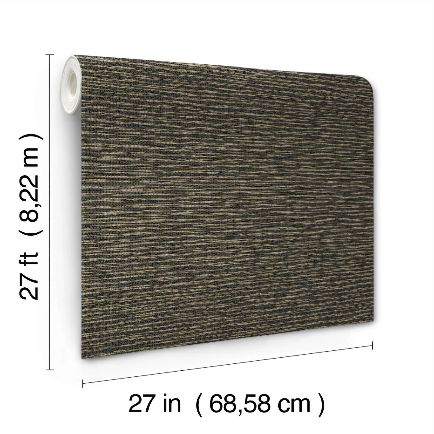 Ronald Redding Lotus Weave - Charcoal Wallpaper | Buy Online Ronald Redding Lotus Weave wallpaper, color Charcoal, SKU ZA8041