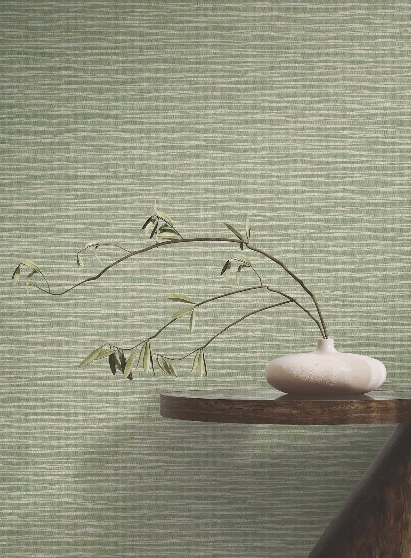 Ronald Redding Lotus Weave wallpaper, color Moss, SKU ZA8045