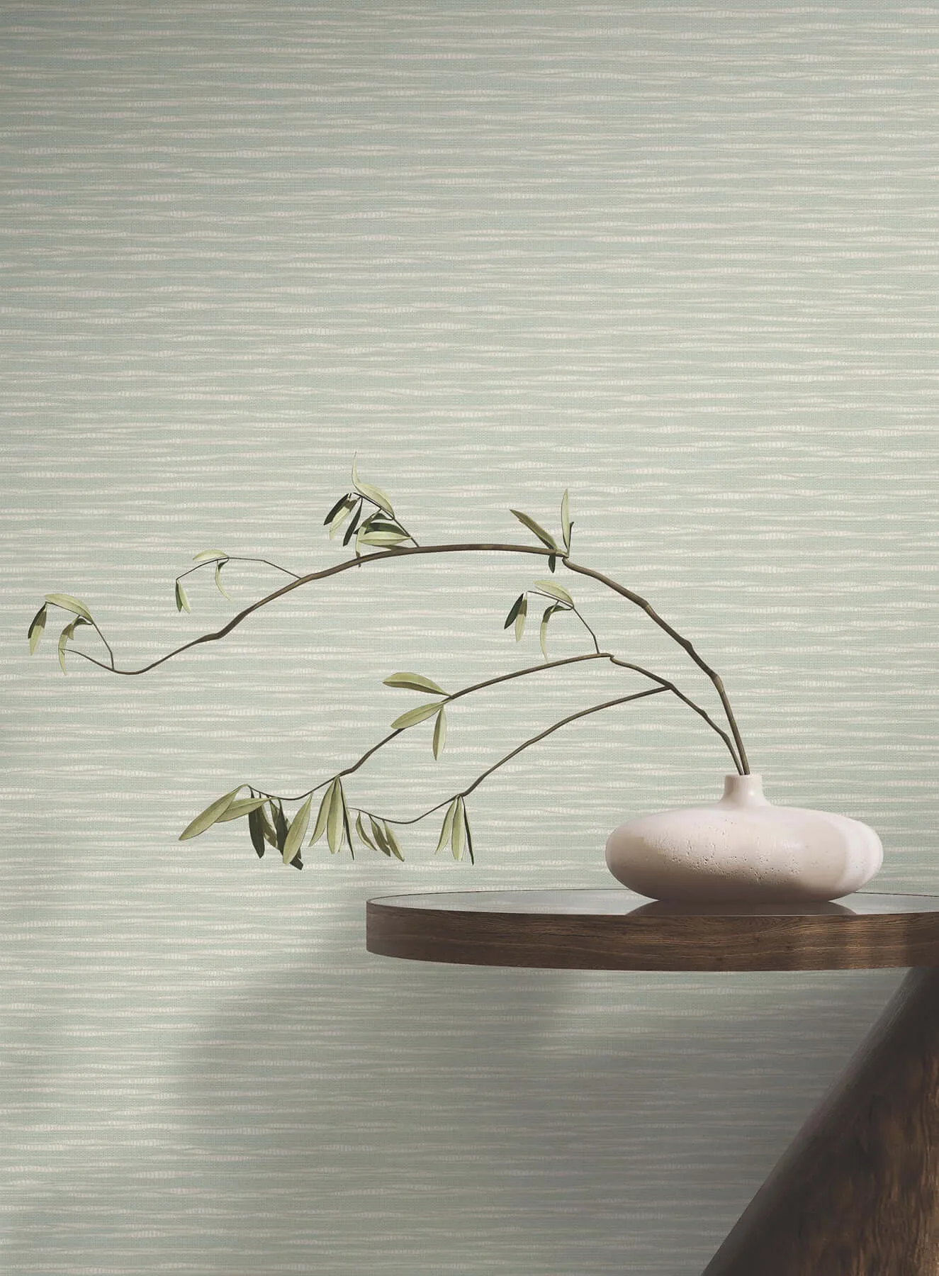 Ronald Redding Lotus Weave wallpaper, color Soft Sage, SKU ZA8044