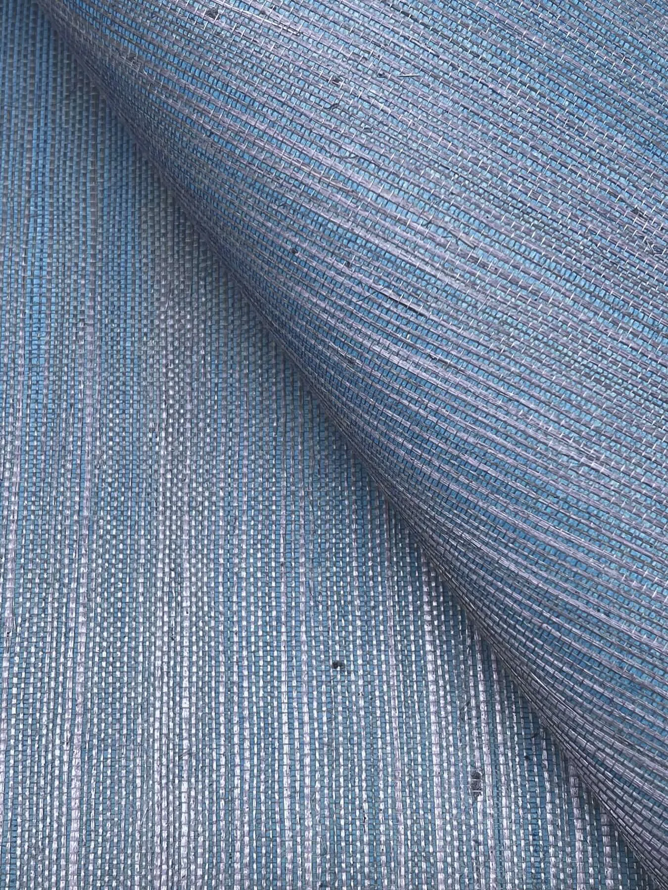 Ronald Redding Maguey Sisal wallpaper, color Bluebell, SKU GV0161NW