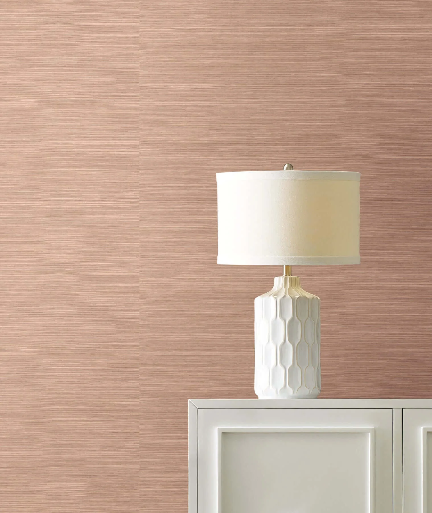 Ronald Redding Maguey Sisal wallpaper, color Blush, SKU BL1823NW