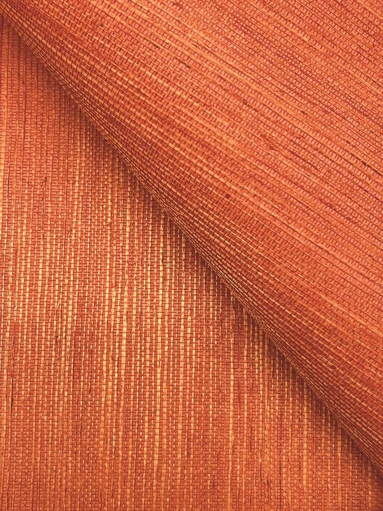 Ronald Redding Maguey Sisal wallpaper, color Clementine, SKU GV0140NW