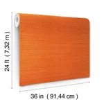 Ronald Redding Maguey Sisal - Clementine Wallpaper | Buy Online Ronald Redding Maguey Sisal wallpaper, color Clementine, SKU GV0140NW