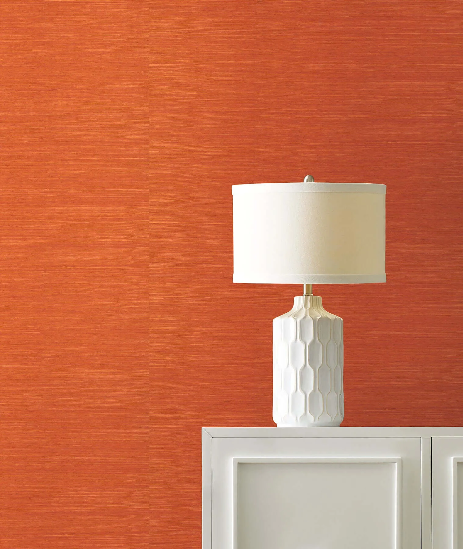 Ronald Redding Maguey Sisal - Clementine Wallpaper | Buy Online Ronald Redding Maguey Sisal wallpaper, color Clementine, SKU GV0140NW