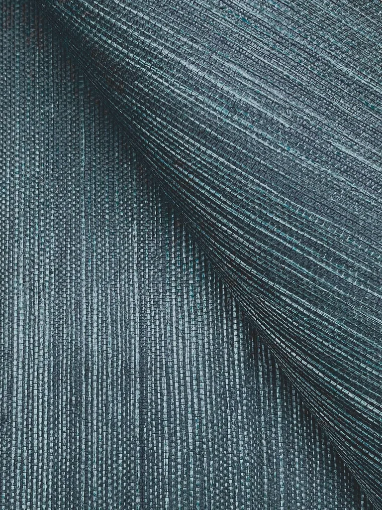 Ronald Redding Maguey Sisal wallpaper, color Dark Teal, SKU CL1029NW