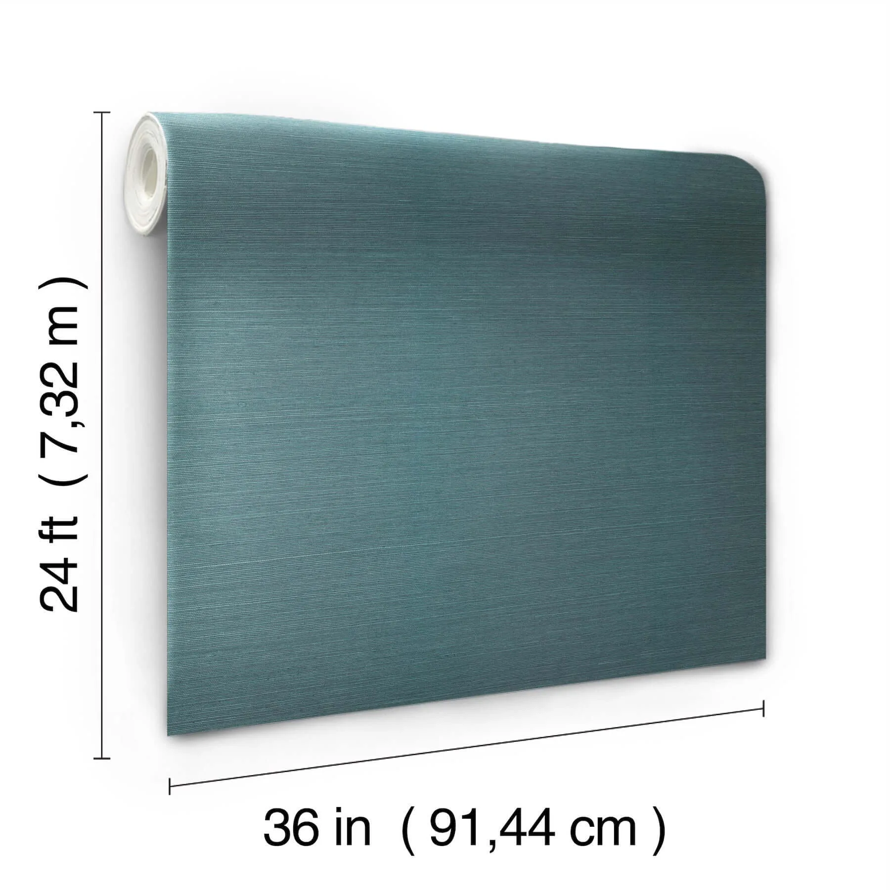 Ronald Redding Maguey Sisal wallpaper, color Dark Teal, SKU CL1029NW