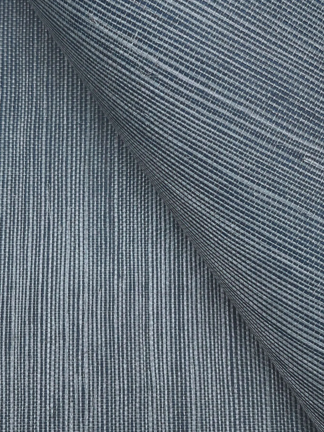Ronald Redding Maguey Sisal wallpaper, color Denim, SKU GV0163NW