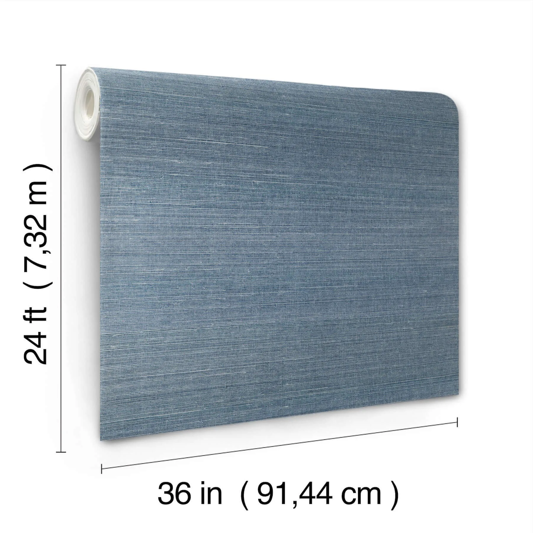 Ronald Redding Maguey Sisal - Denim Wallpaper | Buy Online Ronald Redding Maguey Sisal wallpaper, color Denim, SKU GV0163NW