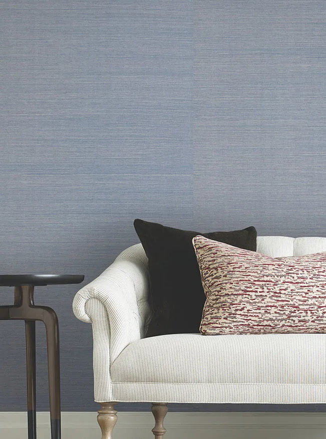 Ronald Redding Maguey Sisal wallpaper, color Dusty Sky, SKU YGL7055