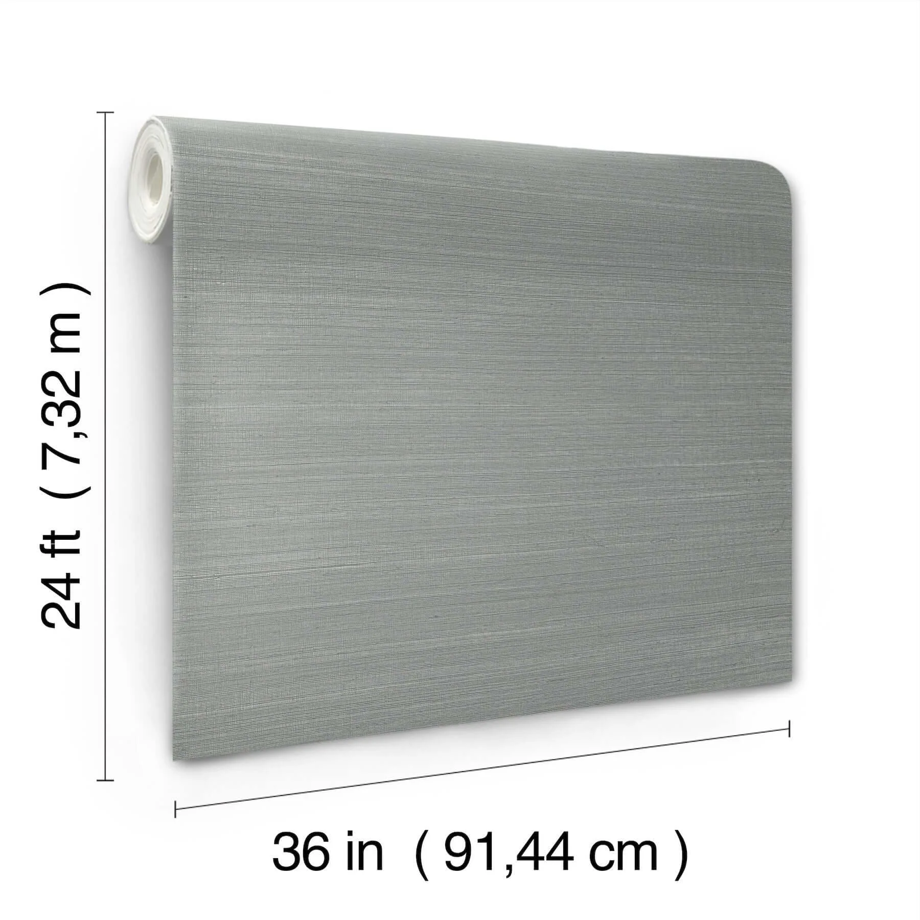 Ronald Redding Maguey Sisal wallpaper, color Graphite, SKU GV0170NW