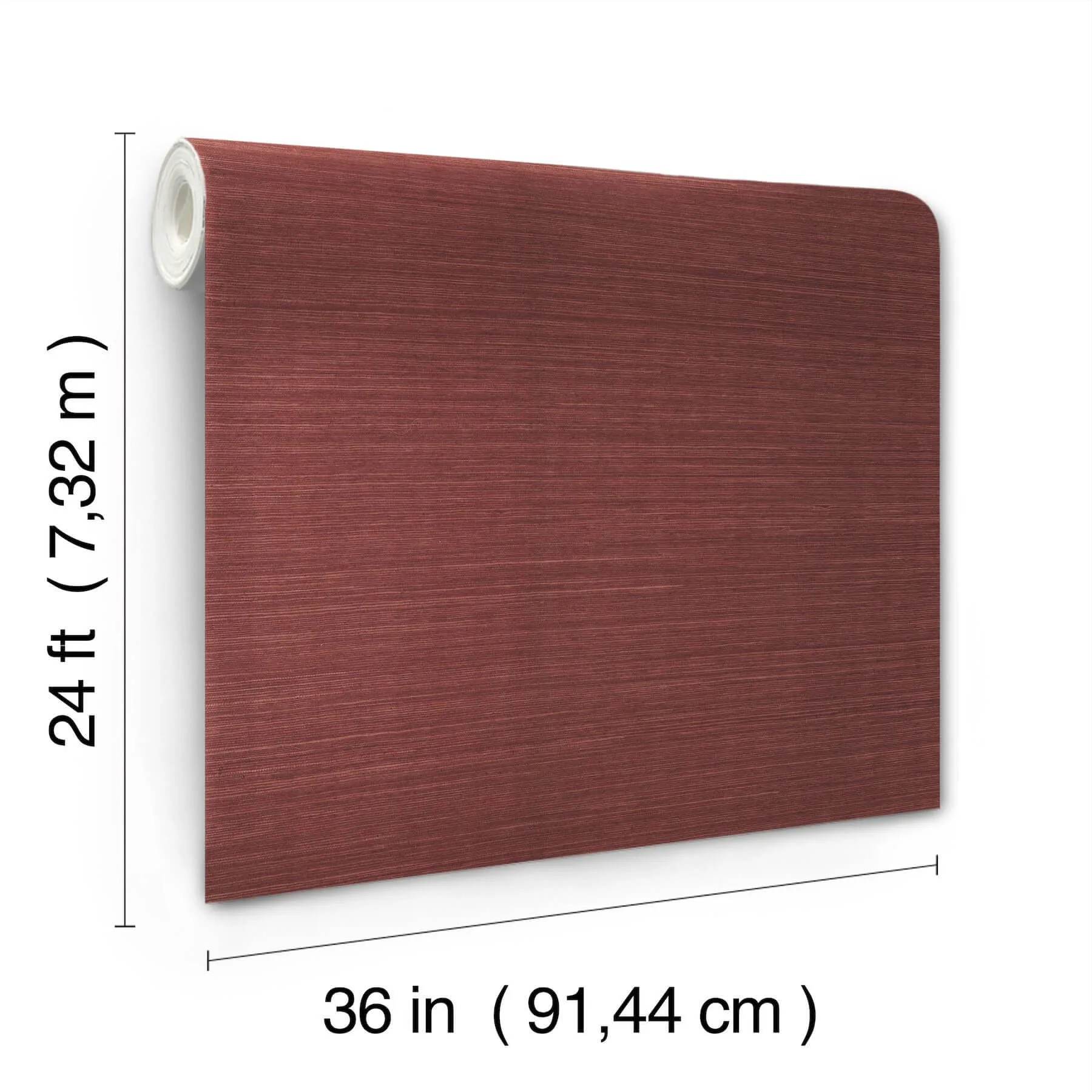 Ronald Redding Maguey Sisal wallpaper, color Mulberry, SKU GV0123NW