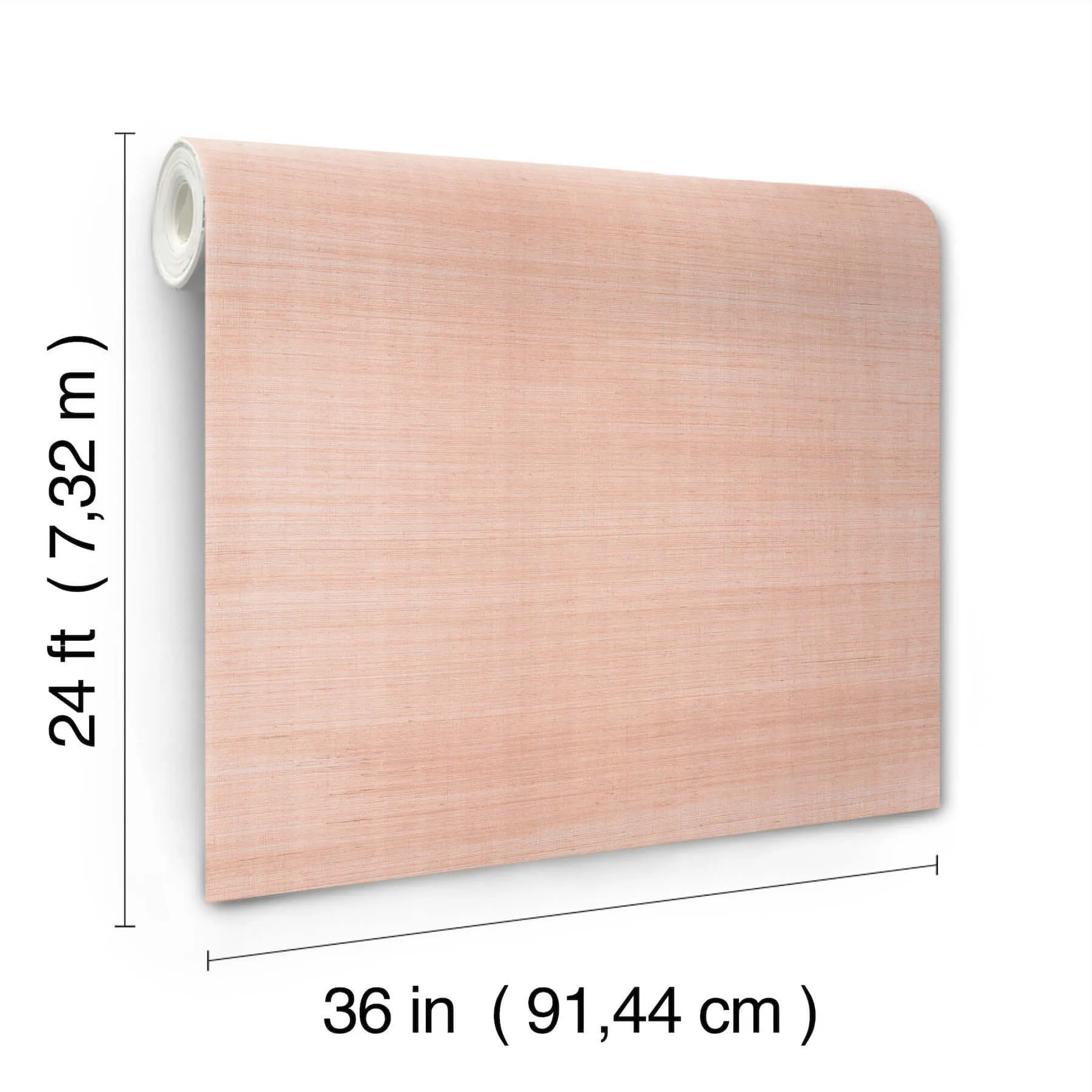 Ronald Redding Maguey Sisal wallpaper, color Rose, SKU GV0127NW