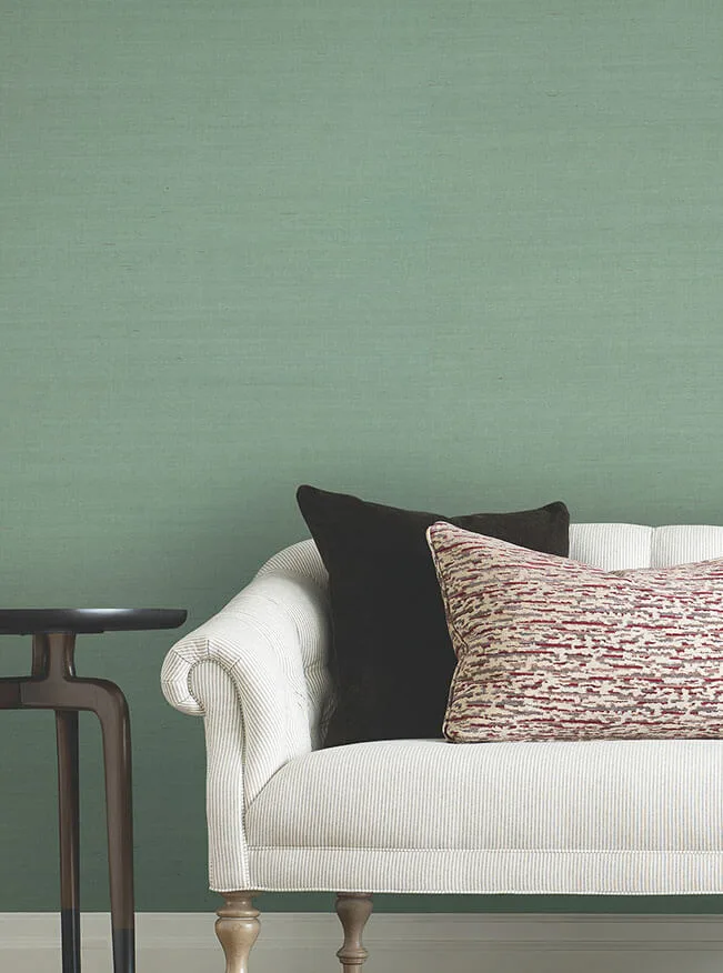 Ronald Redding Maguey Sisal wallpaper, color Seafoam, SKU GRL88443