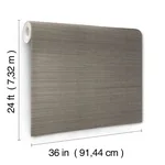 Ronald Redding Maguey Sisal wallpaper, color Smoke, SKU GV0171NW