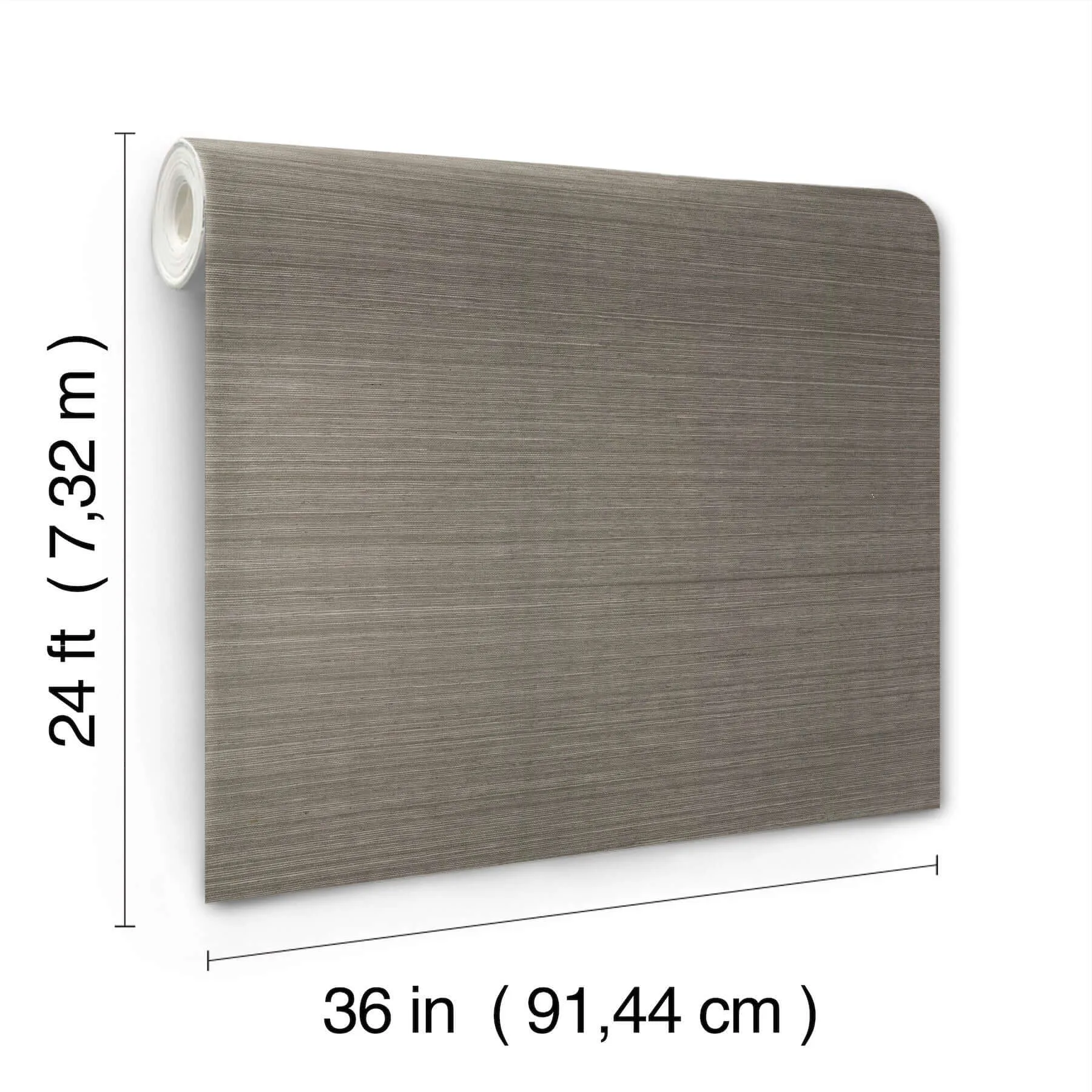Ronald Redding Maguey Sisal wallpaper, color Smoke, SKU GV0171NW
