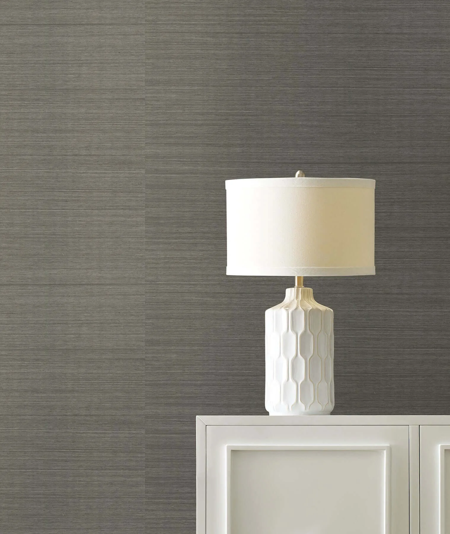 Ronald Redding Maguey Sisal wallpaper, color Smoke, SKU GV0171NW