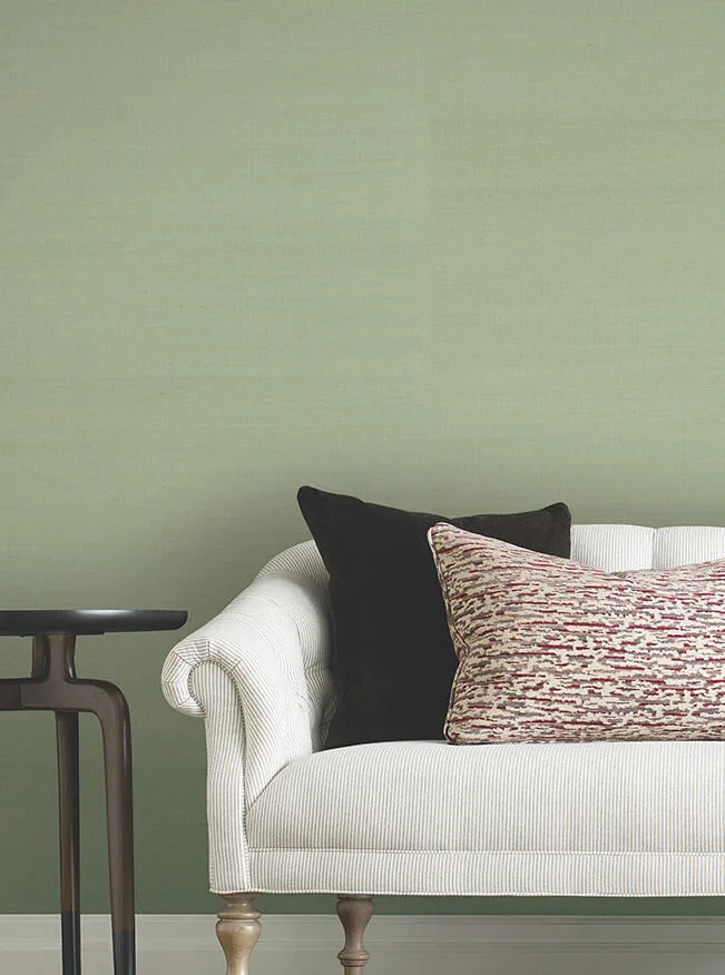 Ronald Redding Maguey Sisal wallpaper, color Soft Sage, SKU GRL88330