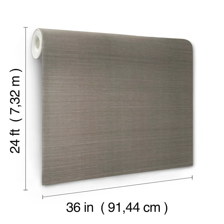 Ronald Redding Maguey Sisal wallpaper, color Truffle, SKU GR1045NW