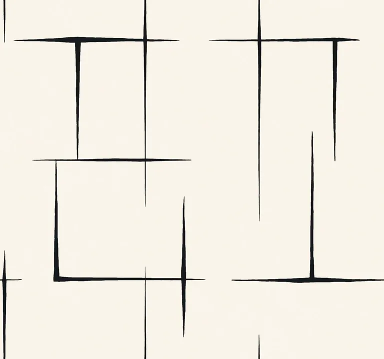 Ronald Redding Malia wallpaper, color Black & White, SKU ZA8051