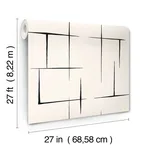 Ronald Redding Malia wallpaper, color Black & White, SKU ZA8051