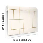 Ronald Redding Malia - Gold & White Wallpaper | Buy Online Ronald Redding Malia wallpaper, color Gold & White, SKU ZA8053