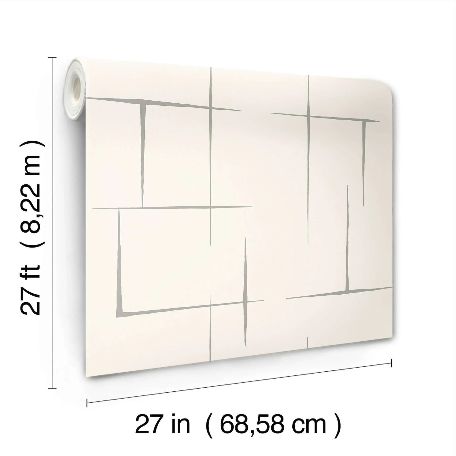 Ronald Redding Malia - Grey & White Wallpaper | Buy Online Ronald Redding Malia wallpaper, color Grey & White, SKU ZA8055