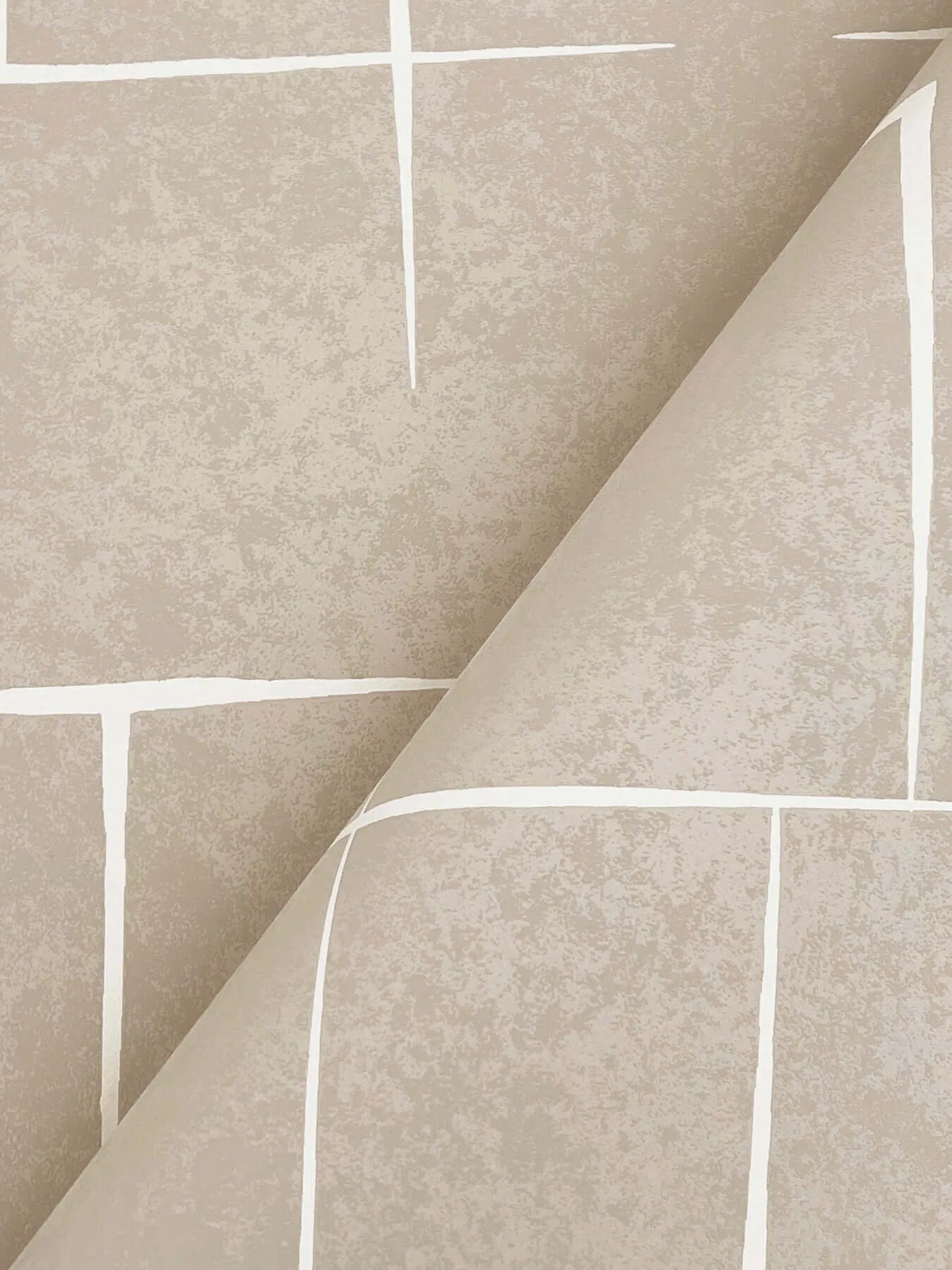 Ronald Redding Malia - White & Taupe Wallpaper | Buy Online Ronald Redding Malia wallpaper, color White & Taupe, SKU ZA8052