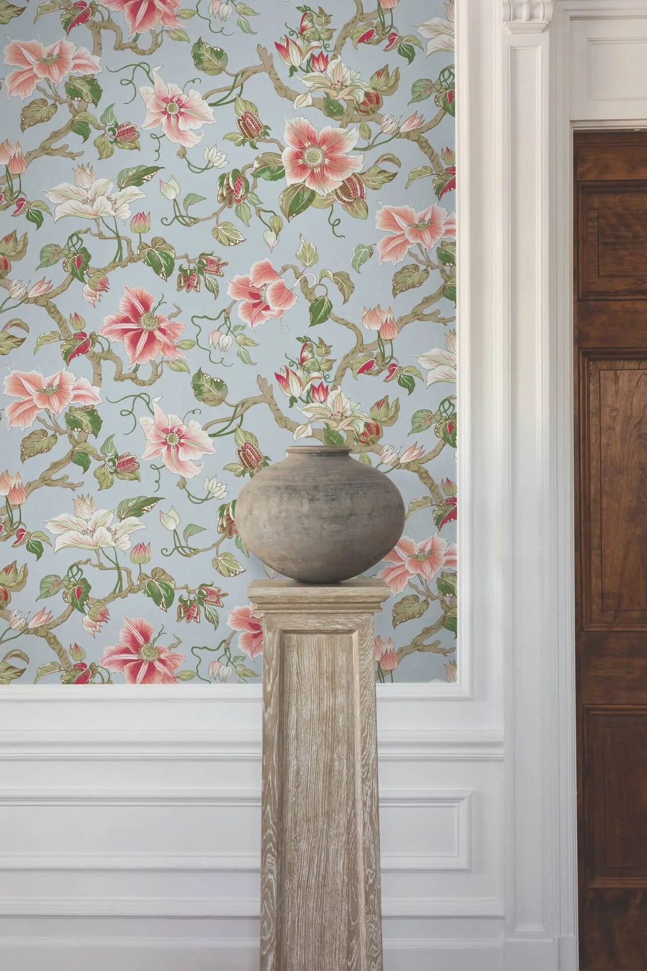 Ronald Redding Marguerite Vine - Blue Wallpaper | Buy Online Ronald Redding Marguerite Vine wallpaper, color Blue, SKU GT4512