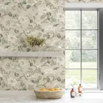 Ronald Redding Marguerite Vine - Taupe Wallpaper | Buy Online Ronald Redding Marguerite Vine wallpaper, color Taupe, SKU GT4516