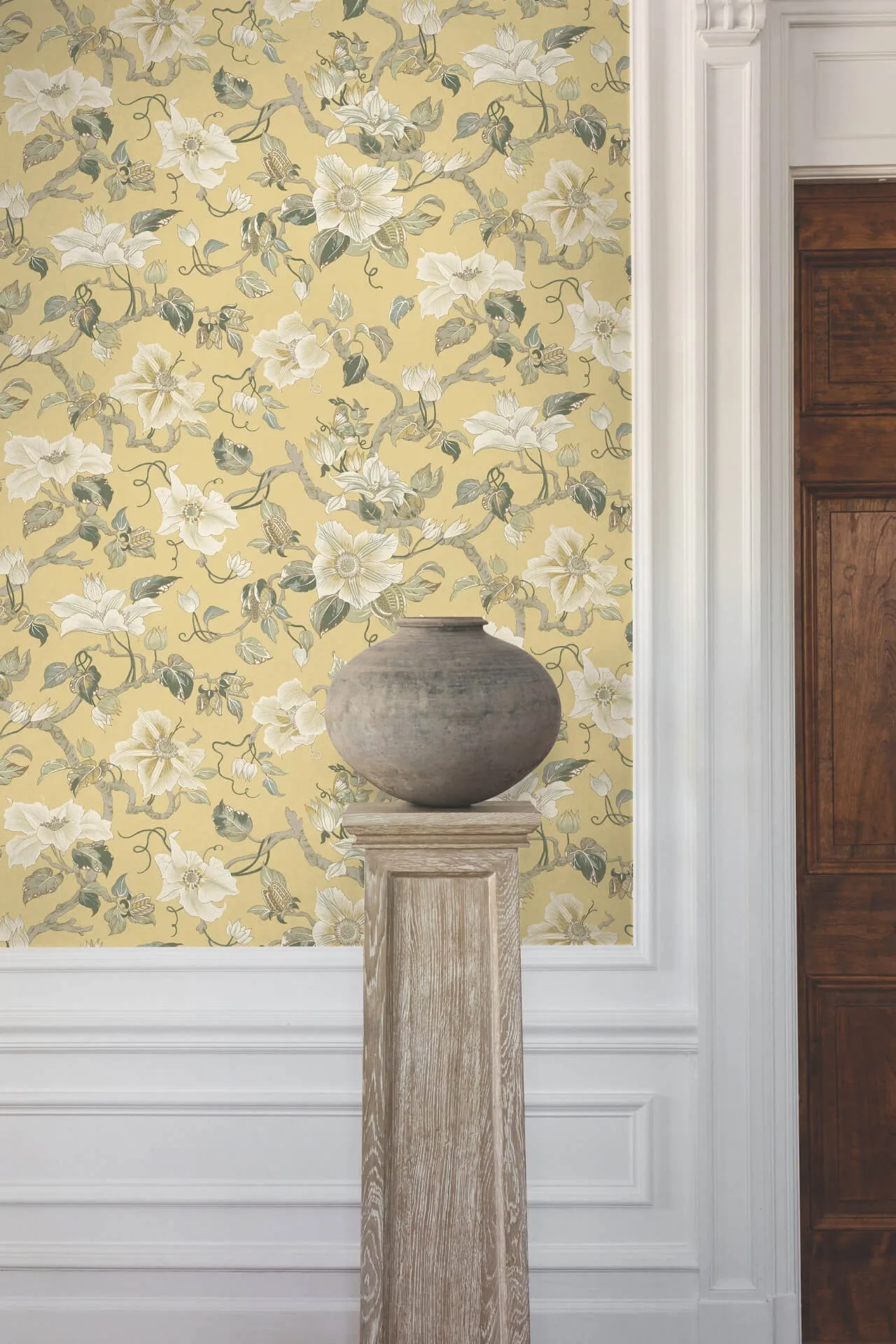 Ronald Redding Marguerite Vine - Yellow Wallpaper | Buy Online Ronald Redding Marguerite Vine wallpaper, color Yellow, SKU GT4515
