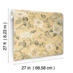 Ronald Redding Marguerite Vine - Yellow Wallpaper | Buy Online Ronald Redding Marguerite Vine wallpaper, color Yellow, SKU GT4515