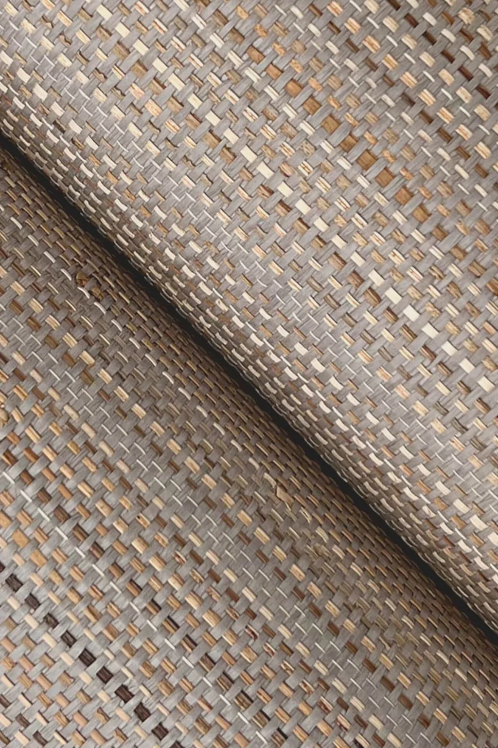 Ronald Redding Marled Abaca wallpaper, color Grey, SKU GV0203