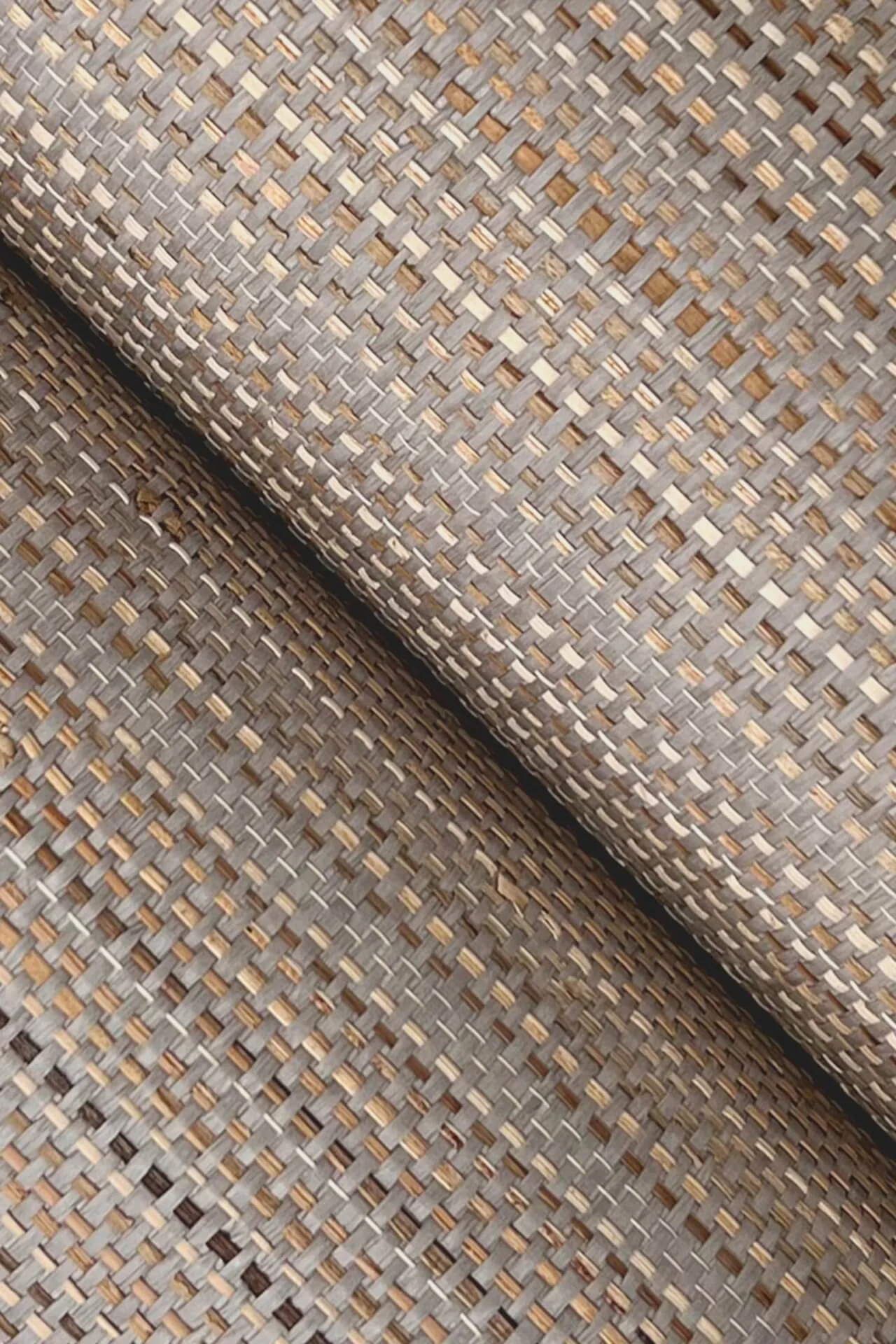 Ronald Redding Marled Abaca - Grey Wallpaper | Buy Online Ronald Redding Marled Abaca wallpaper, color Grey, SKU GV0203