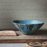 Ronald Redding Marled Abaca wallpaper, color Spruce, SKU GV0204