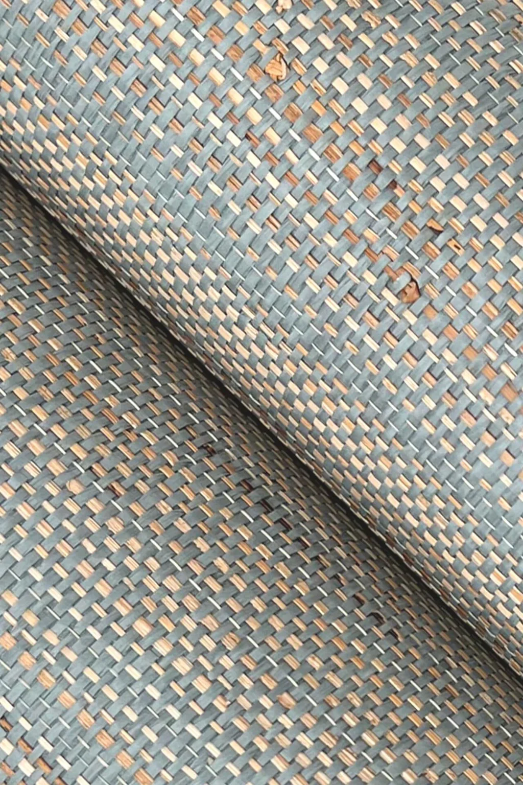 Ronald Redding Marled Abaca wallpaper, color Spruce, SKU GV0204