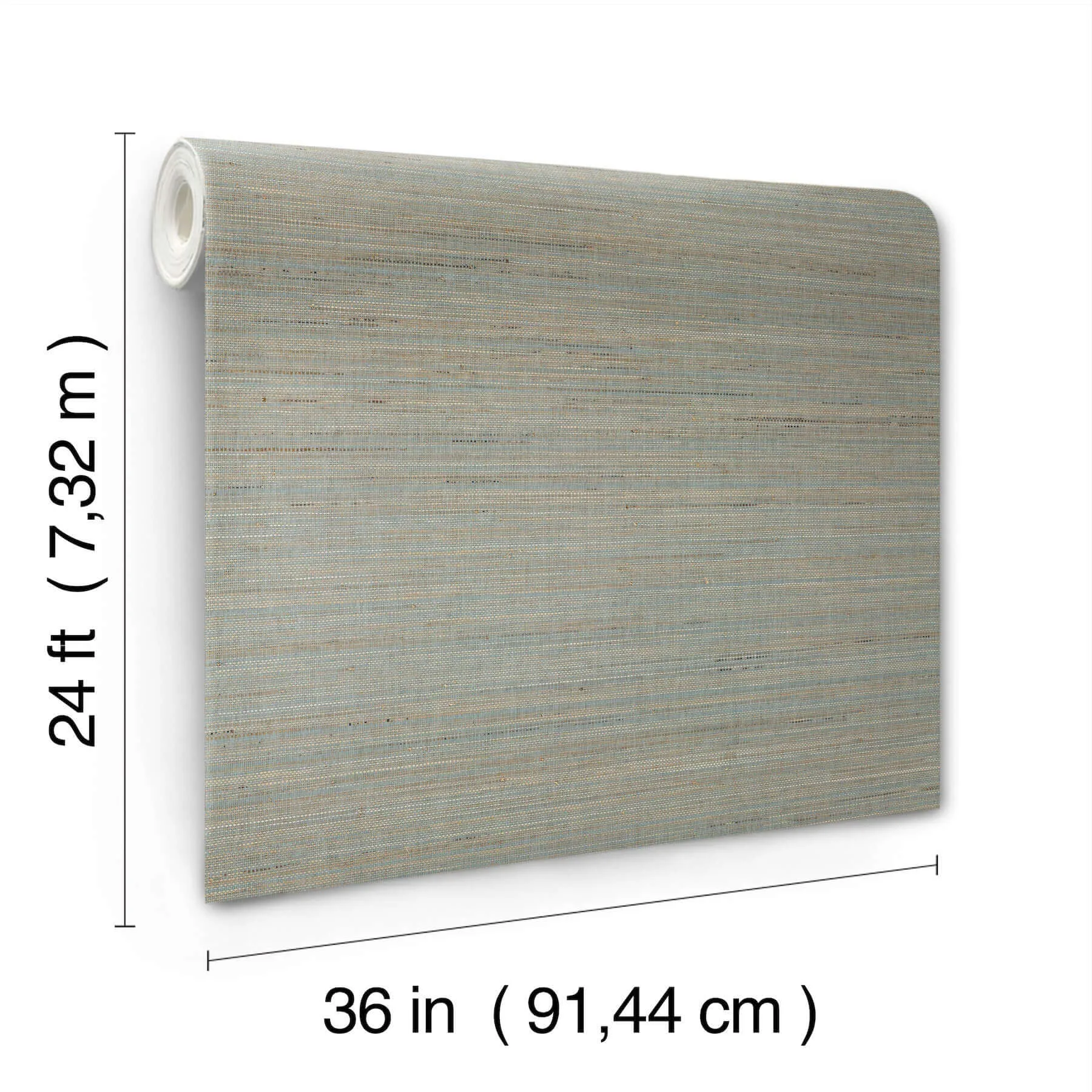 Ronald Redding Marled Abaca wallpaper, color Spruce, SKU GV0204