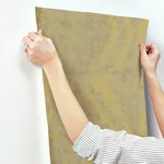 Ronald Redding Charleston Damask wallpaper, color Yellow, SKU HS7956