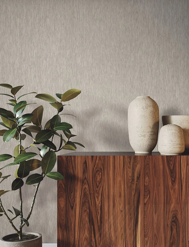 Ronald Redding Meridian Paperweave wallpaper, color Winter Wheat, SKU GRL88397