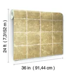 Ronald Redding Metal Leaf Squares - Gold Wallpaper | Buy Online Ronald Redding Metal Leaf Squares wallpaper, color Gold, SKU KT2102