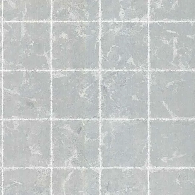 Ronald Redding Metal Leaf Squares wallpaper, color Silver, SKU KT2103