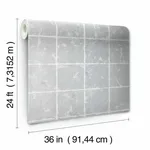 Ronald Redding Metal Leaf Squares - Silver Wallpaper | Buy Online Ronald Redding Metal Leaf Squares wallpaper, color Silver, SKU KT2103
