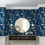 Ronald Redding Metal Leaf Squares - Silver Wallpaper | Buy Online Ronald Redding Metal Leaf Squares wallpaper, color Silver, SKU KT2103