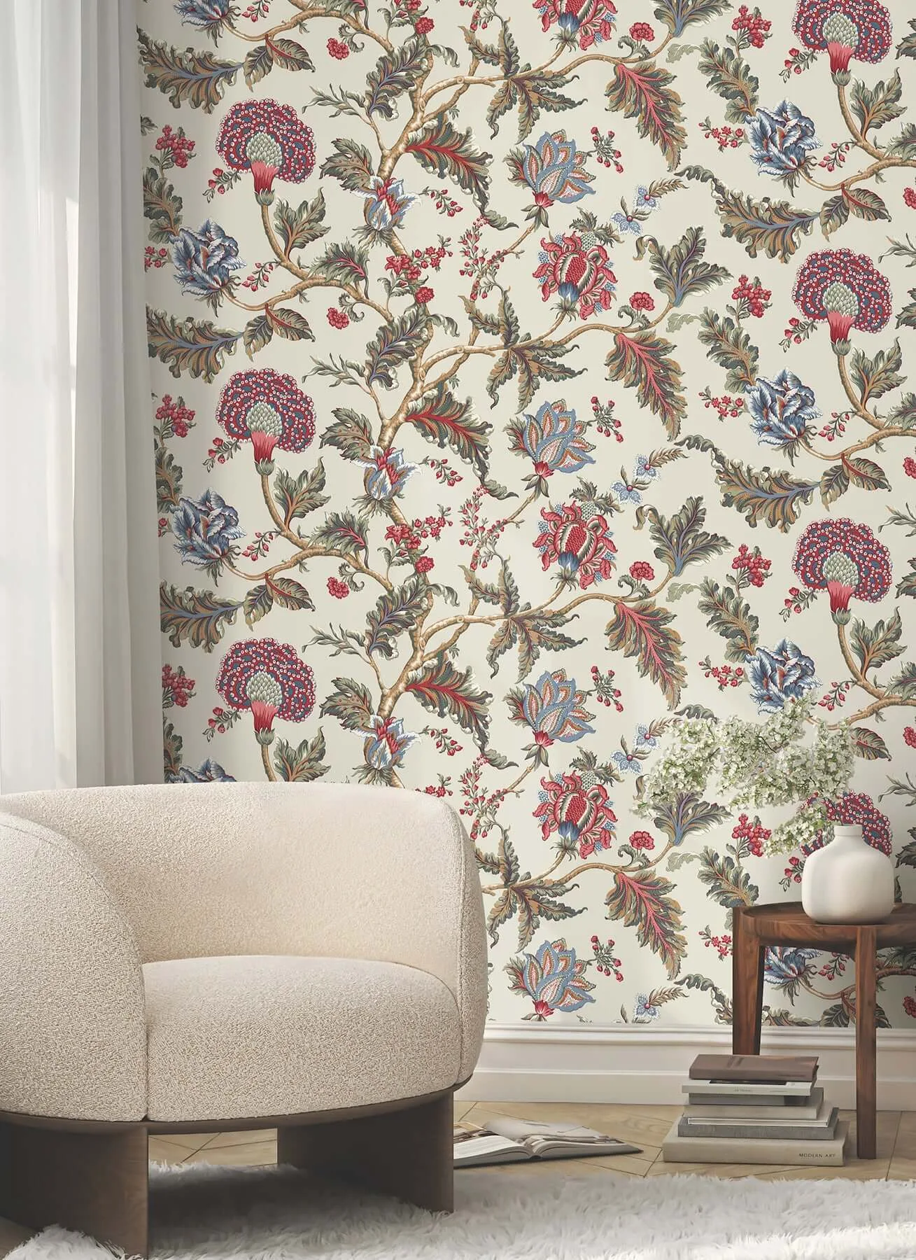 Ronald Redding Monroe wallpaper, color Cherry, SKU MX9623W